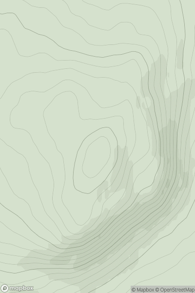 Thumbnail image for Creag Bhalg [Glen Albyn and the Monadh Liath] showing contour plot for surrounding peak